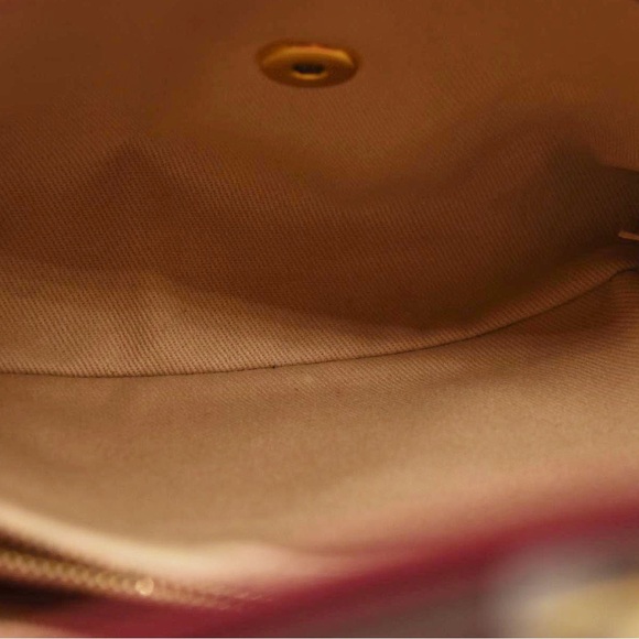 CHANEL  Calfskin Chevron Stitched Small Coco Flap Bag Red - Picture 12 of 15